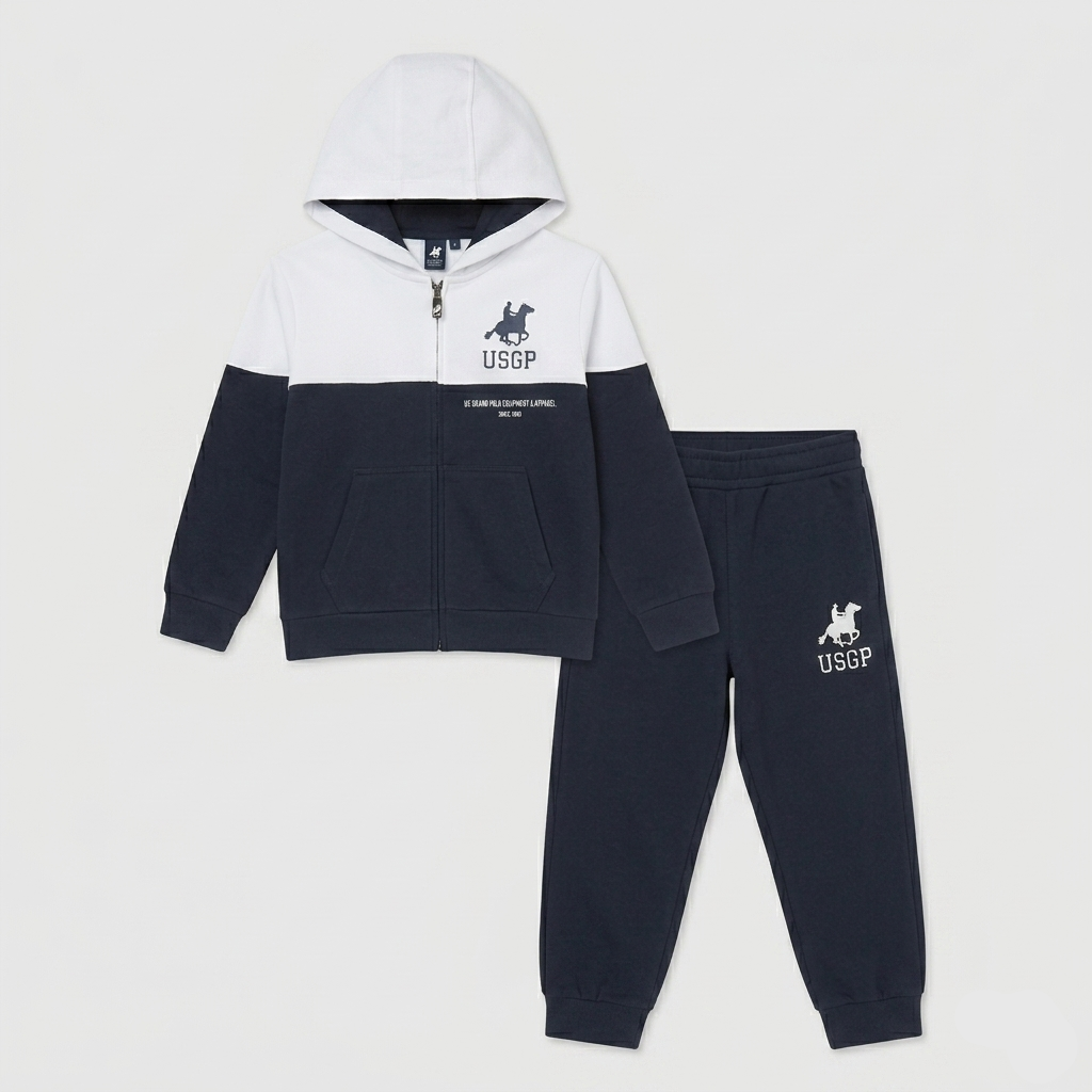 Set coordinato giacca cappuccio + pantaloni