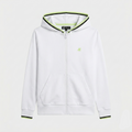 Felpa cotone con zip e cappuccio