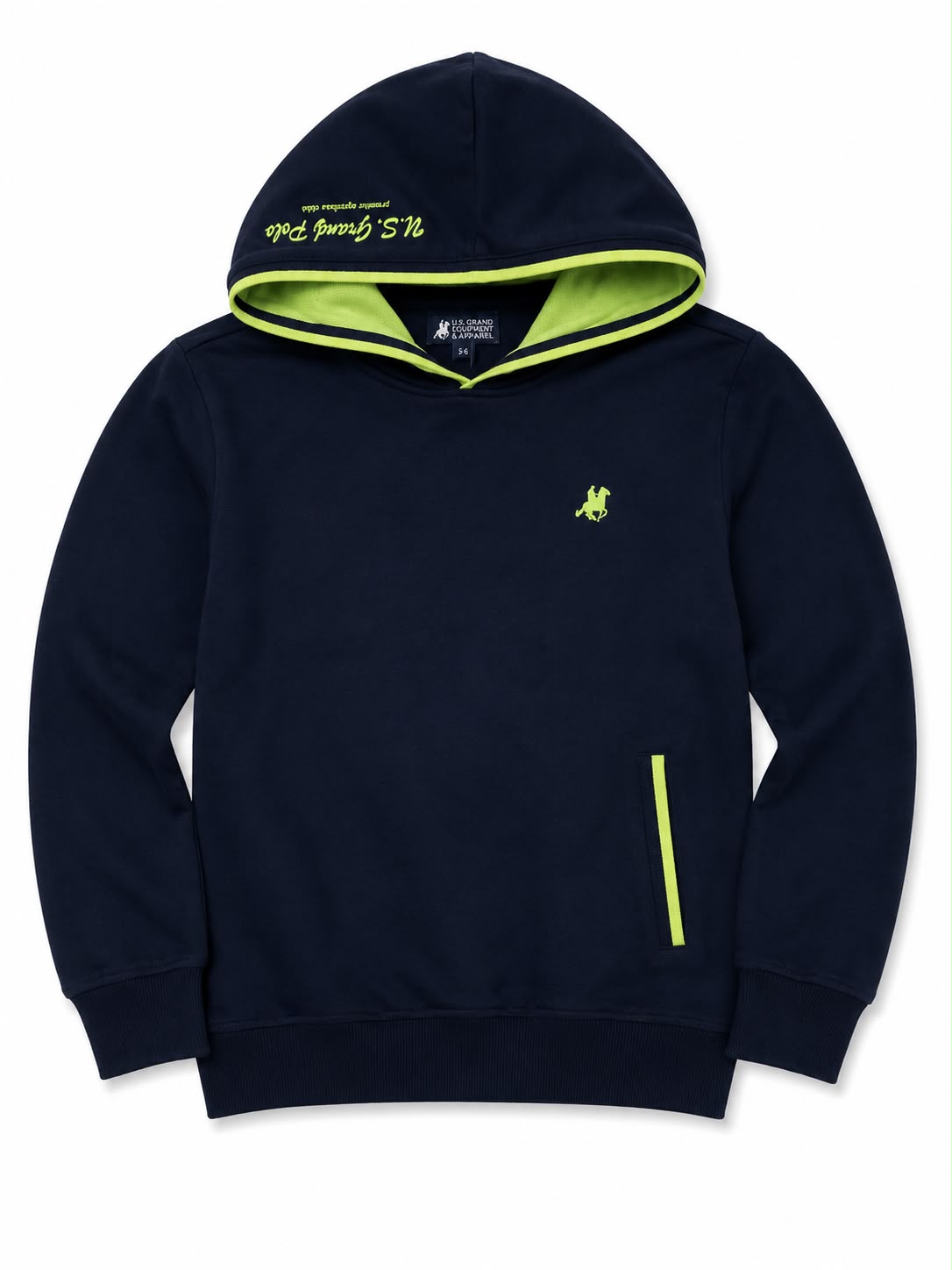 Felpa ragazzo in cotone con cappuccio U.S.GRAND POLO