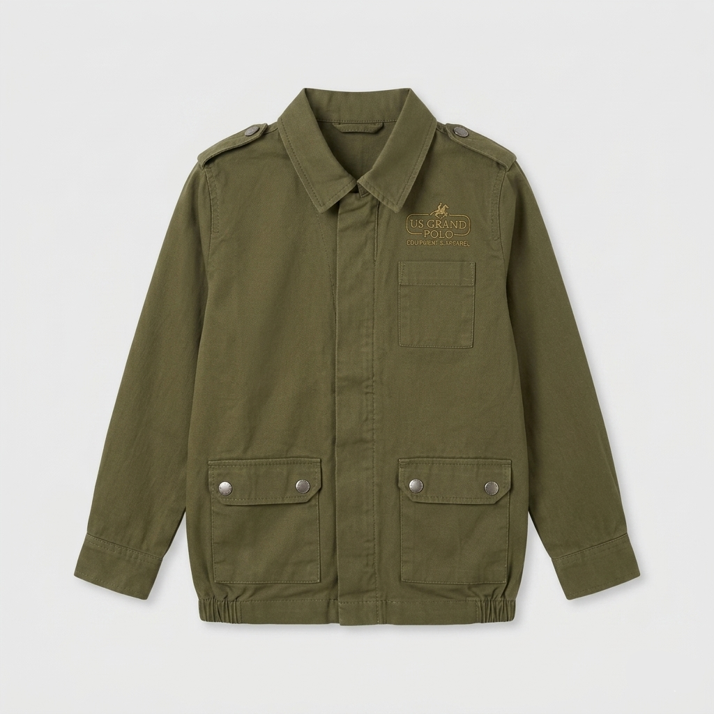 Utility jacket 100% cotone