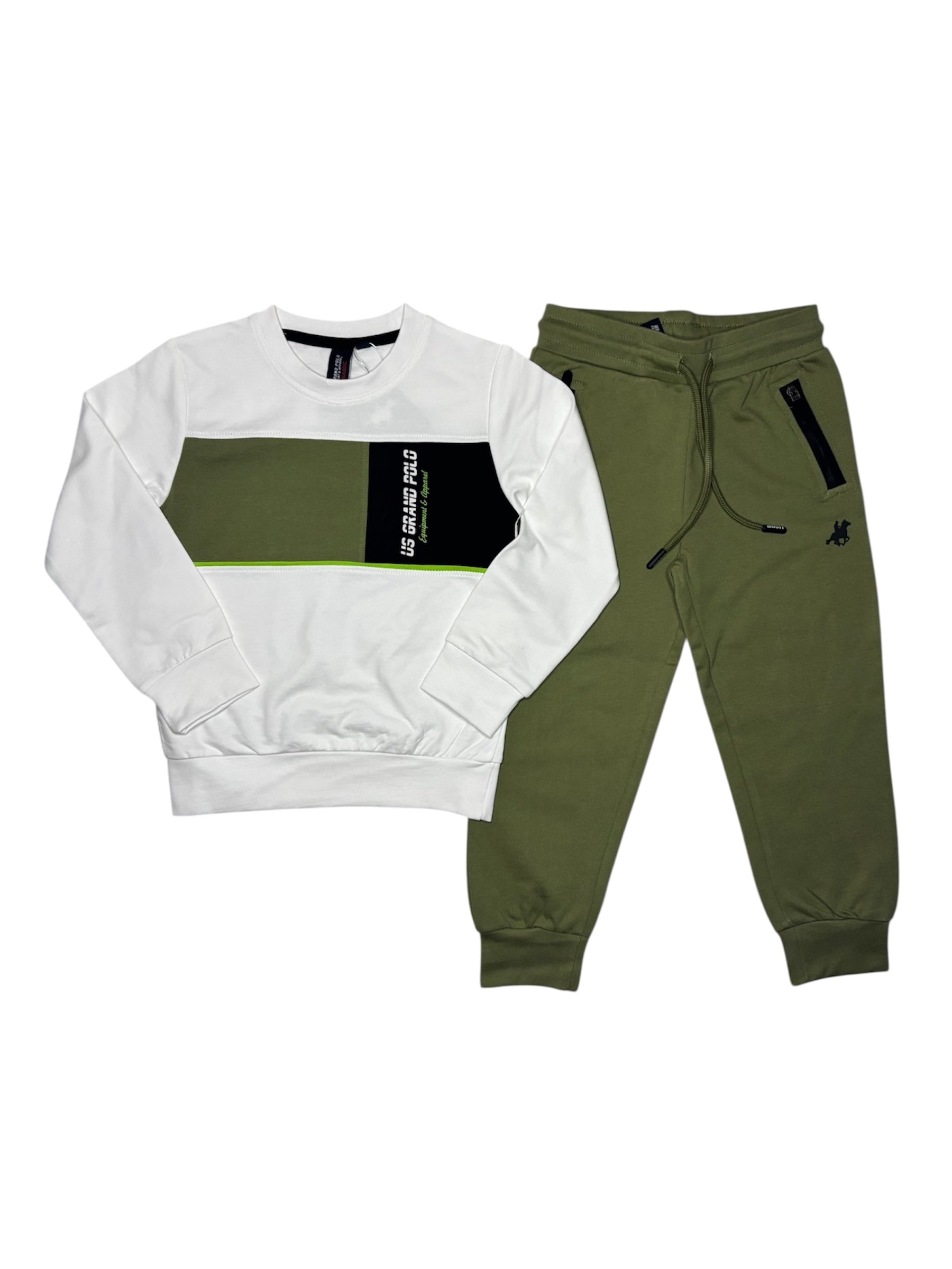 Completo bambino in cotone garzato