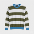 Maglia a fasce in filo 100% cotone