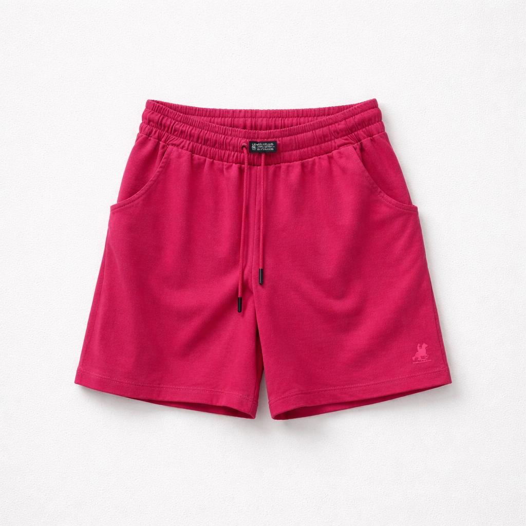 Shorts cotone con tasche e coulisse