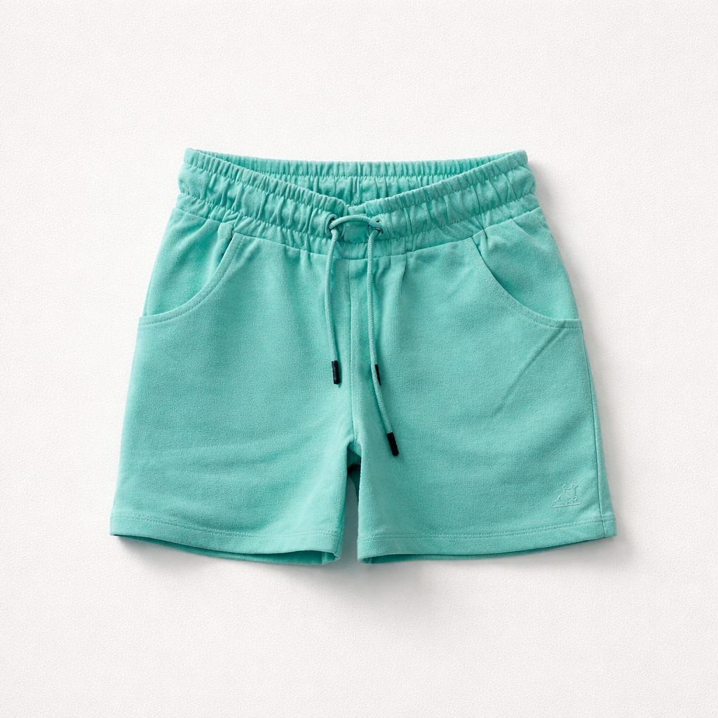 Shorts cotone con tasche e coulisse