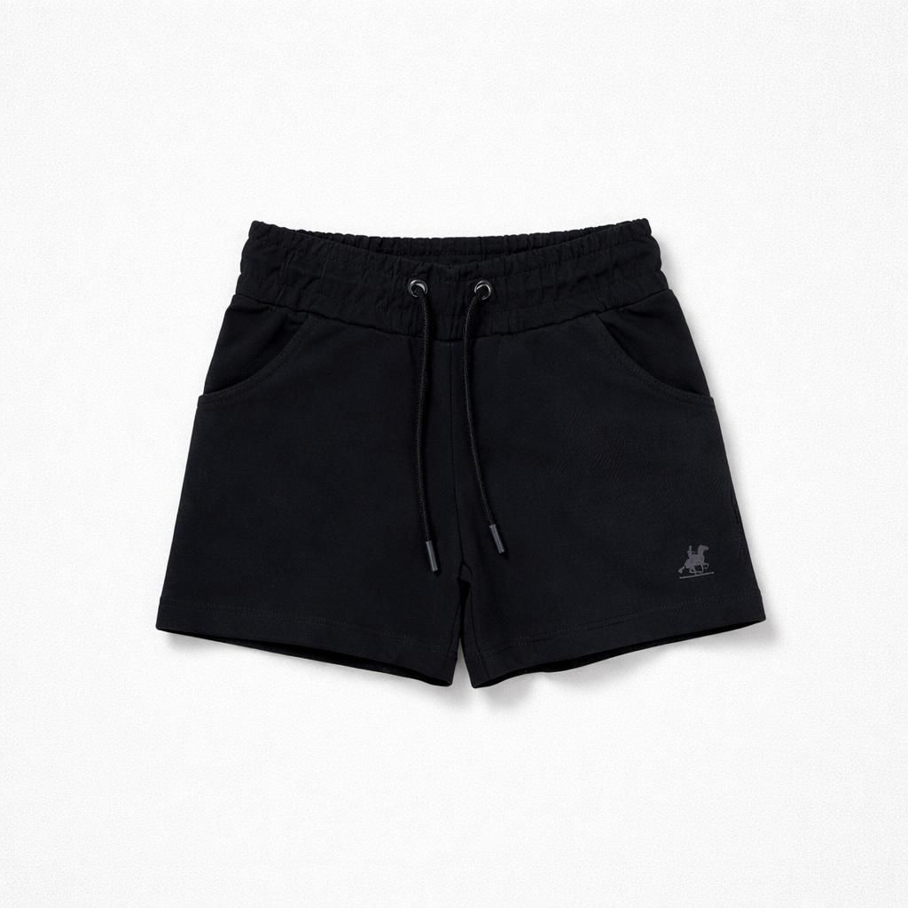 Shorts cotone con tasche e coulisse