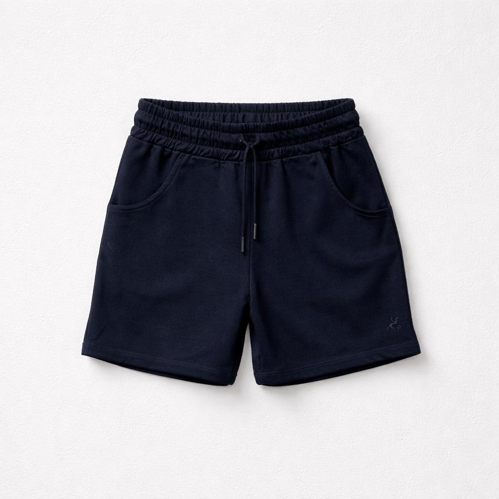 Shorts cotone con tasche e coulisse