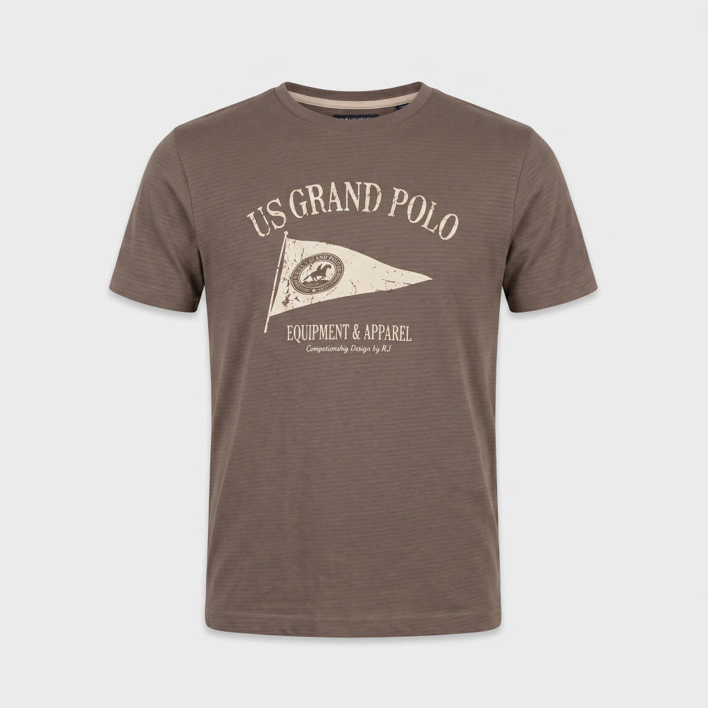 T-shirt girocollo stampa “US GRAND POLO”
