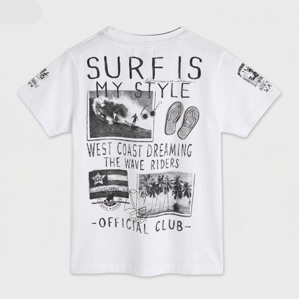 T-shirt mezza manica stampata