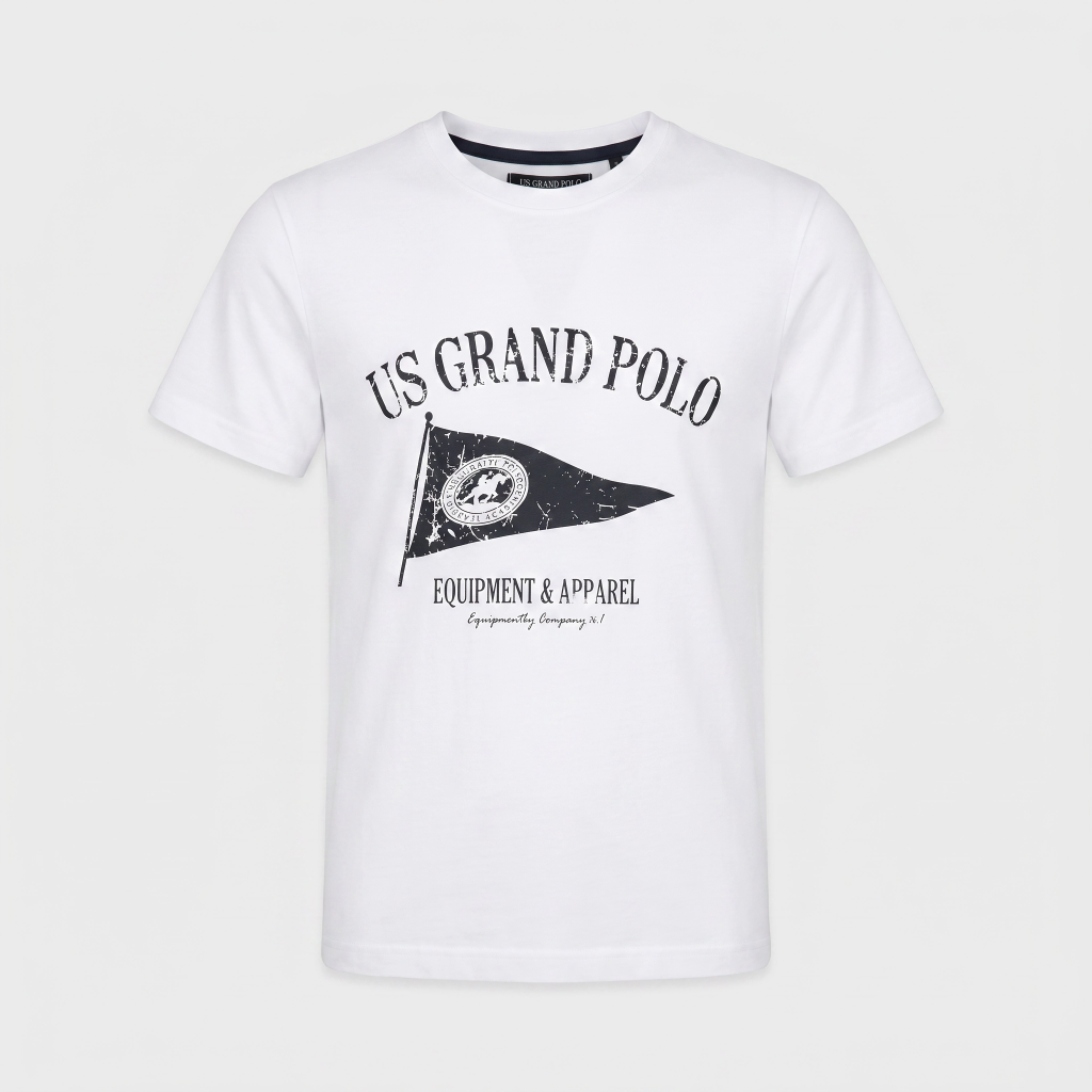 T-shirt girocollo stampa “US GRAND POLO”