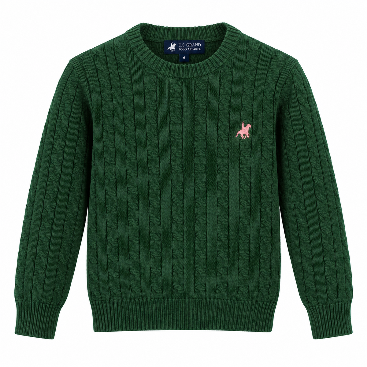 Maglia treccie femminuccia US GRAND POLO