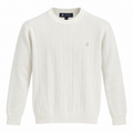 Maglia Girocollo Bimbo US Grand Polo – Bianco Panna