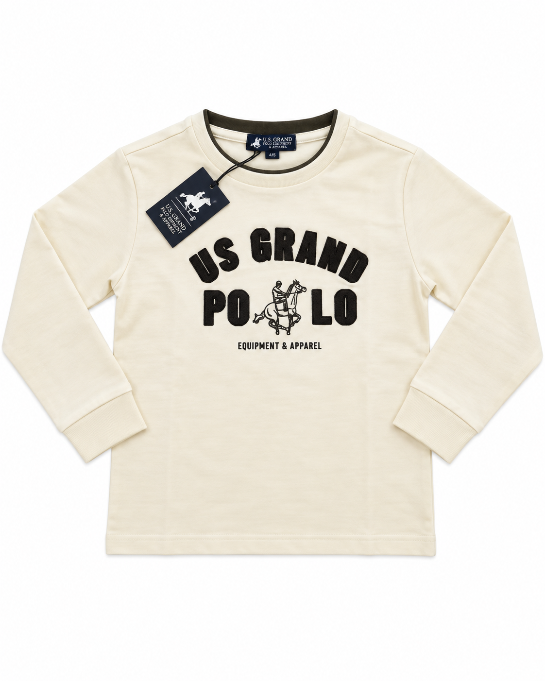 MAGLIA MANICA LUNGA RAGAZZO US GRAND POLO RICAMO