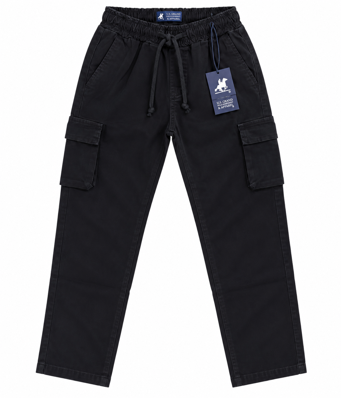 PANTALONE IN GABARDINE cargo US GRAND POLO- RAGAZZO