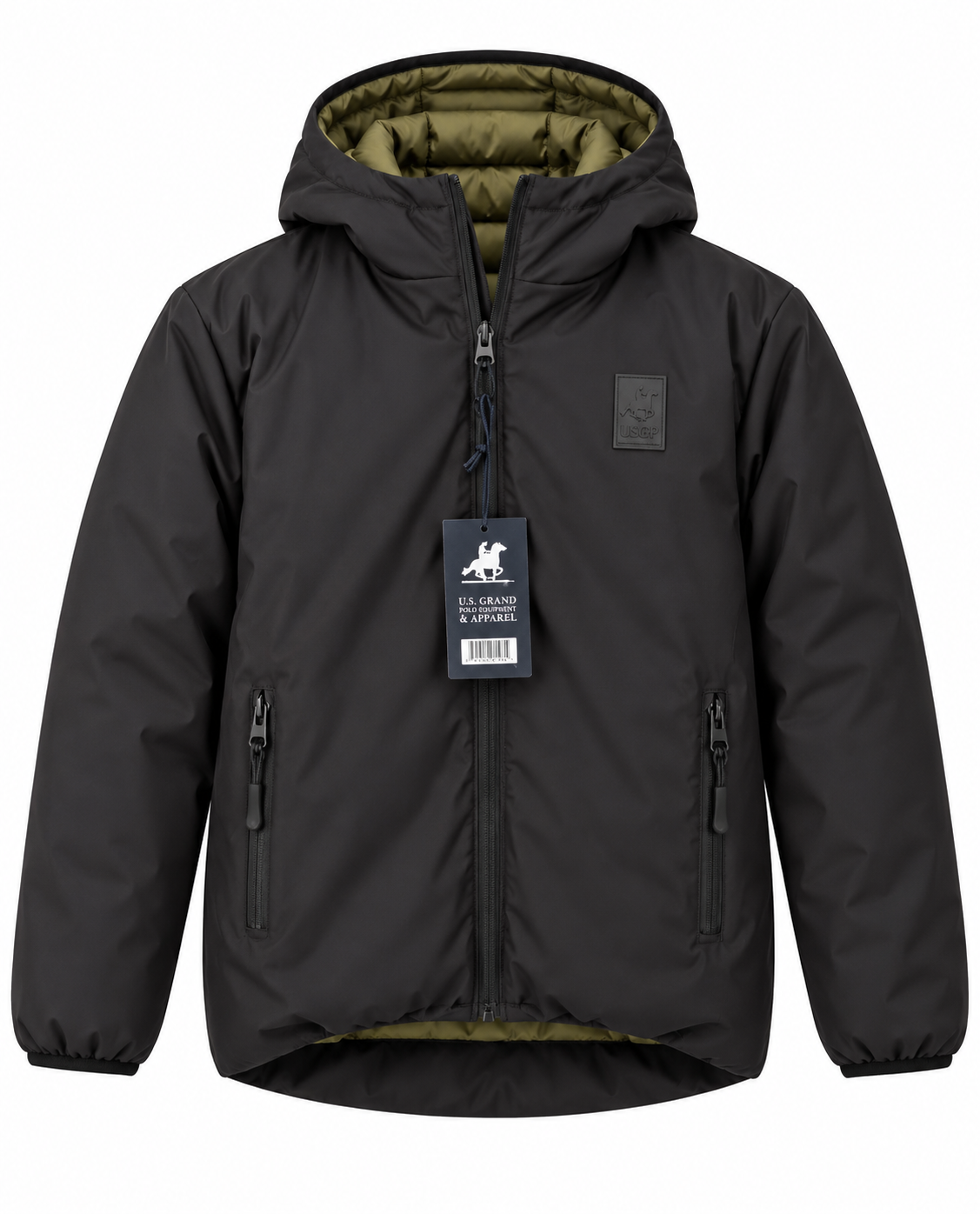 GIUBBINO CON CAPPUCCIO REVERSIBILE US GRAND POLO