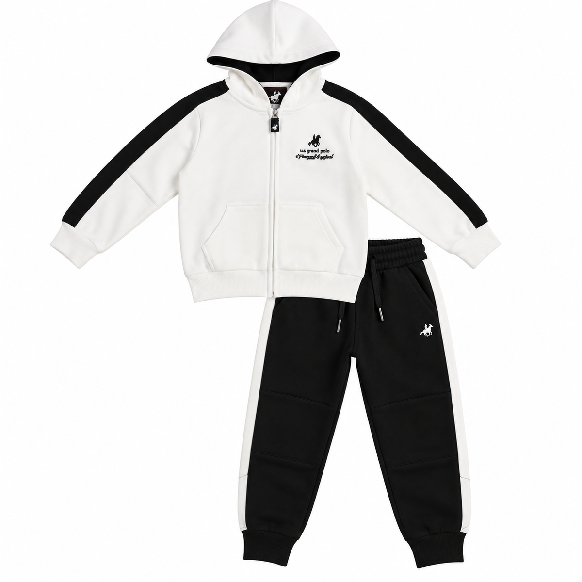 Completo Tuta RAGAZZO ZIP E CAPPUCCIO- US Grand Polo