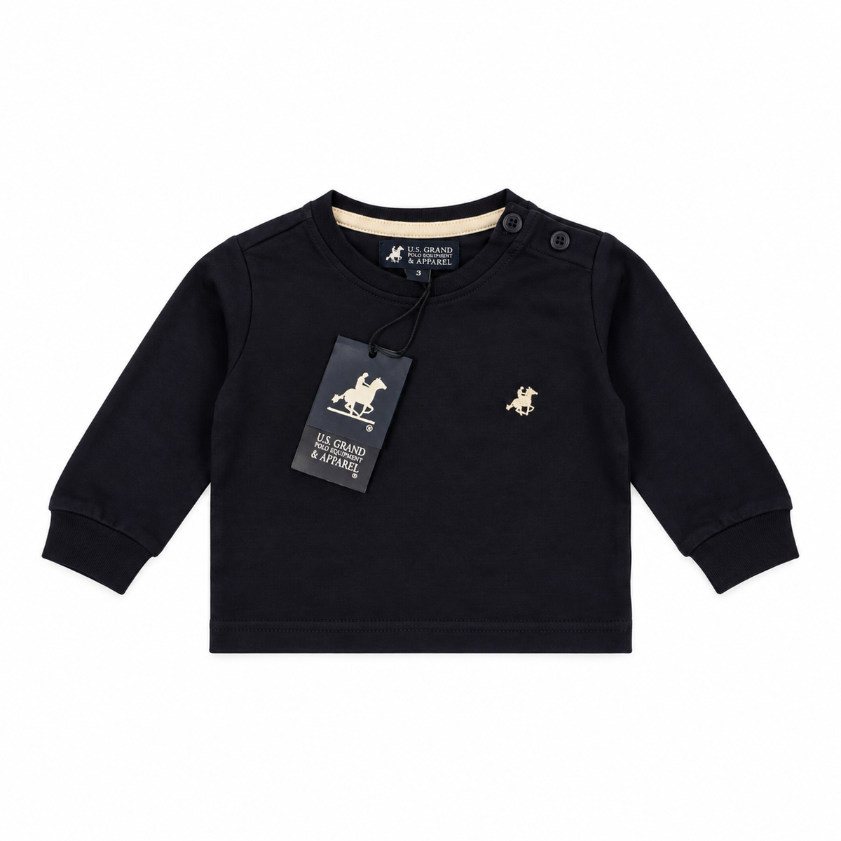 T-SHIRT MANICA LUNGA NEONATO US GRAND POLO