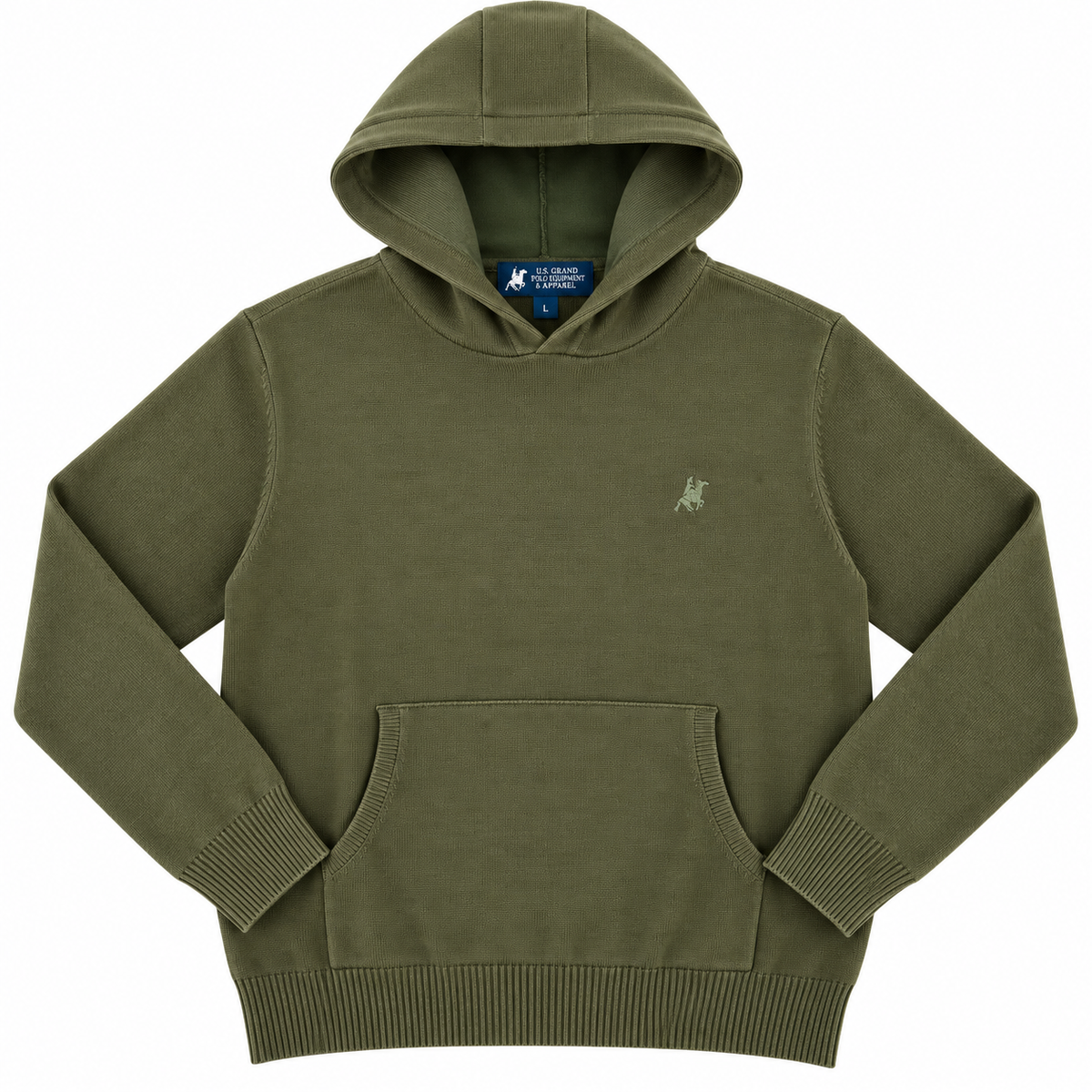 MAGLIA CON CAPPUCCIO US GRAND POLO