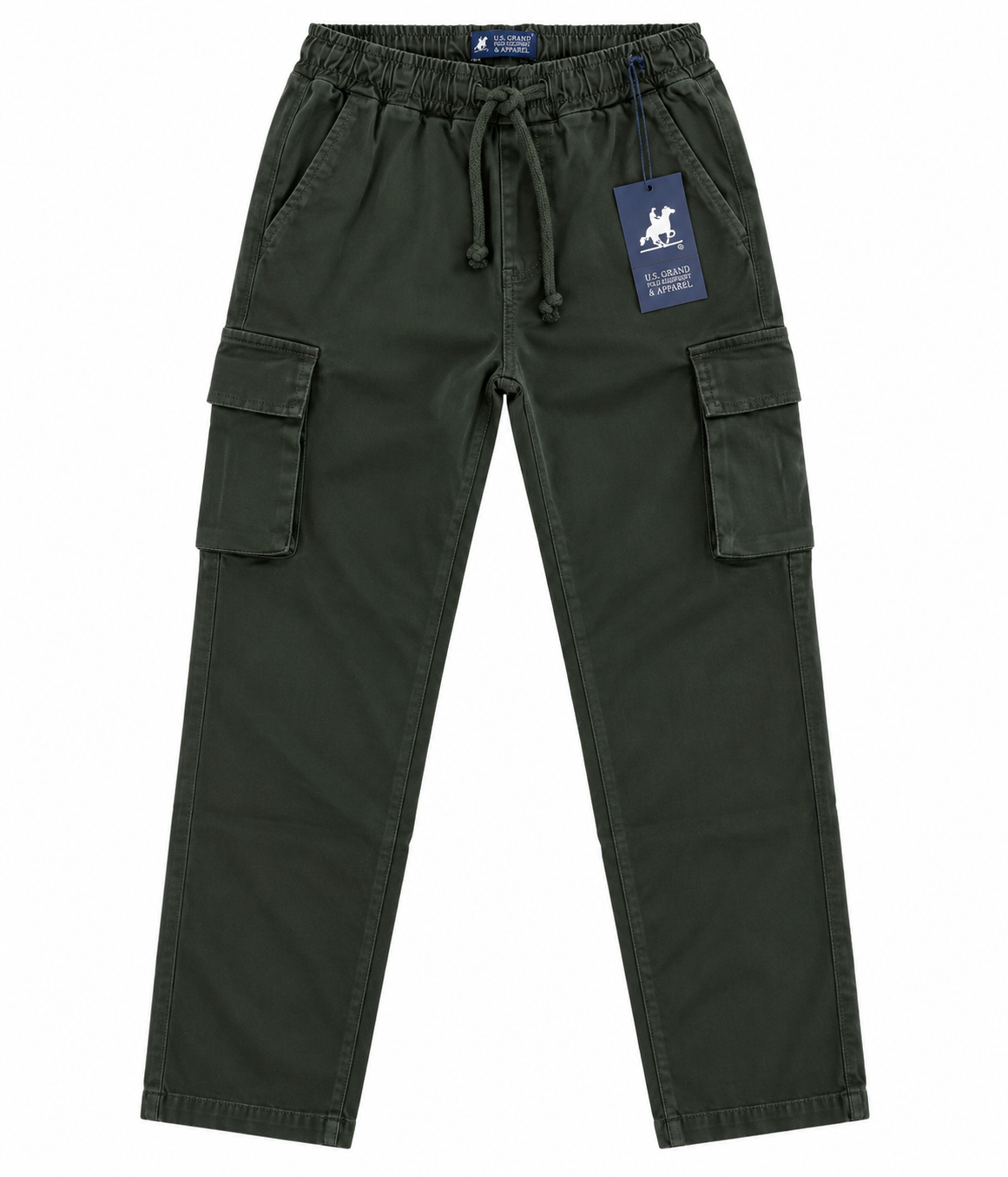 PANTALONE IN GABARDINE cargo US GRAND POLO- RAGAZZO