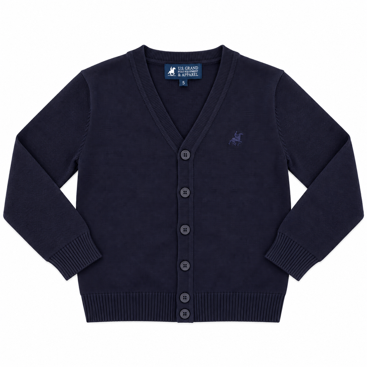 CARDIGAN IN MAGLIA US GRAND POLO-BIMBO