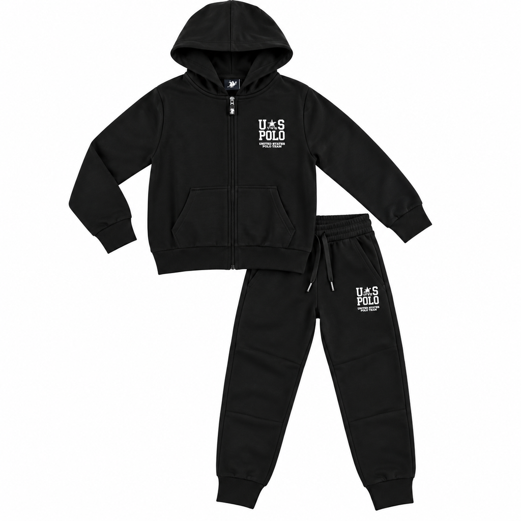 Completo Tuta RAGAZZO ZIP E CAPPUCCIO- US Grand Polo
