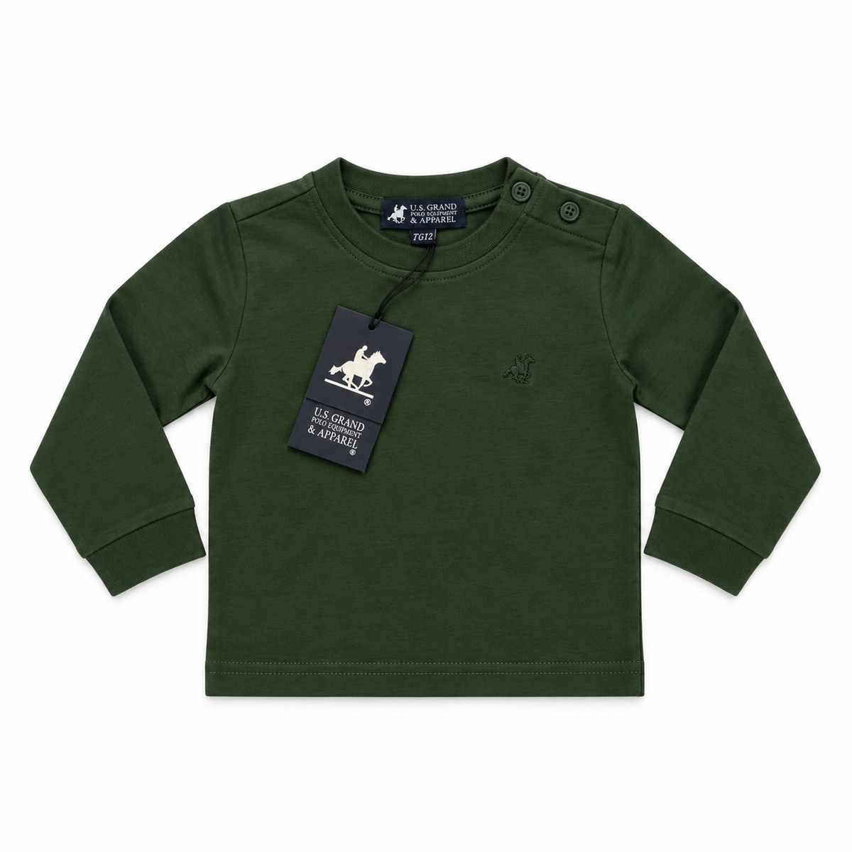 T-SHIRT MANICA LUNGA NEONATO US GRAND POLO
