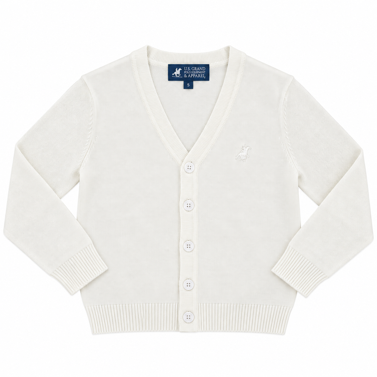 CARDIGAN IN MAGLIA US GRAND POLO-BIMBO