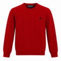 Maglia  Bimbo US Grand Polo – Rosso con Lavorazione a Trecce