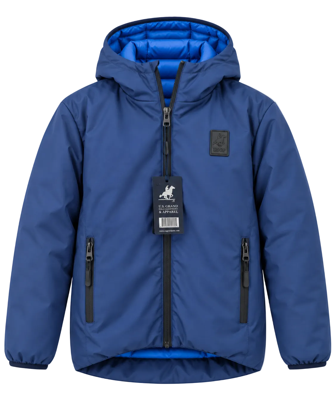 GIUBBINO CON CAPPUCCIO REVERSIBILE RAGAZZO US GRAND POLO