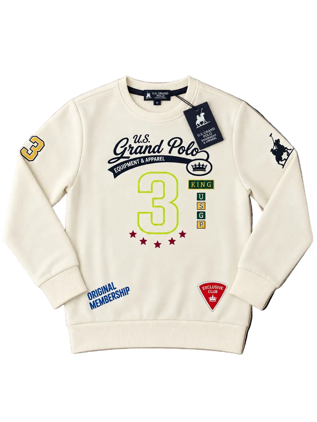 FELPA GIROCOLLO BAMBINO US GRAND POLO