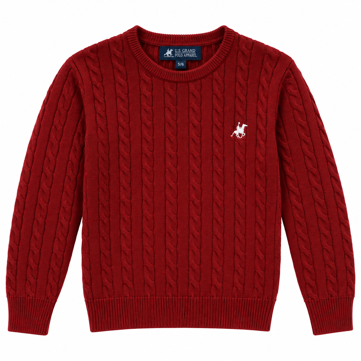 Maglia treccie femminuccia US GRAND POLO