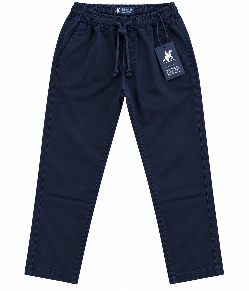 PANTALONE IN GABARDINE US GRAND POLO- RAGAZZO